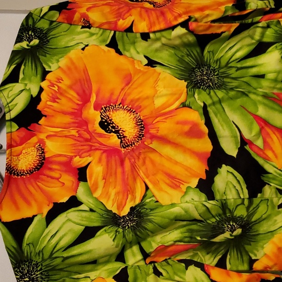 Joseph Ribkoff Floral Stretch Cotton Cropped Bomber Jacket - Picture 6 of 6